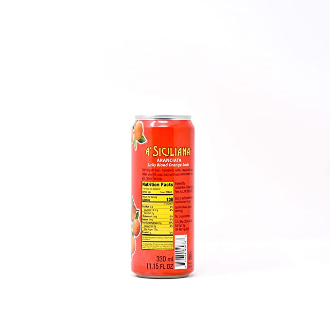A' Siciliana Aranciata Blood Orange Soda Can 11.15oz - Image 2