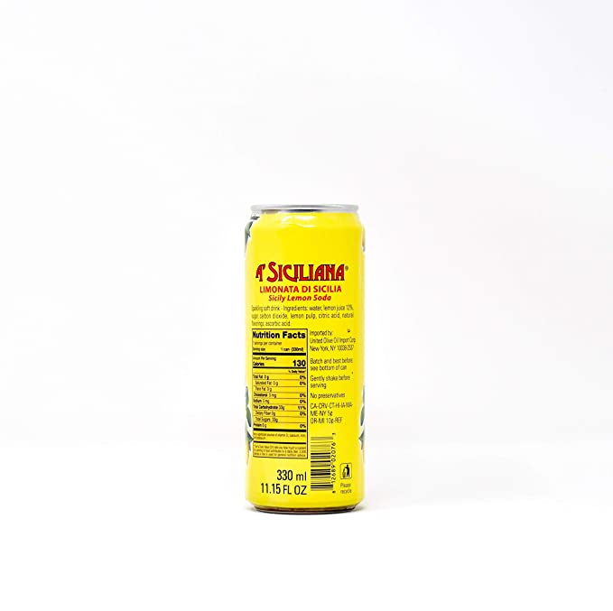 A' Siciliana Limonata Lemon Soda Can 11.15oz - Image 2