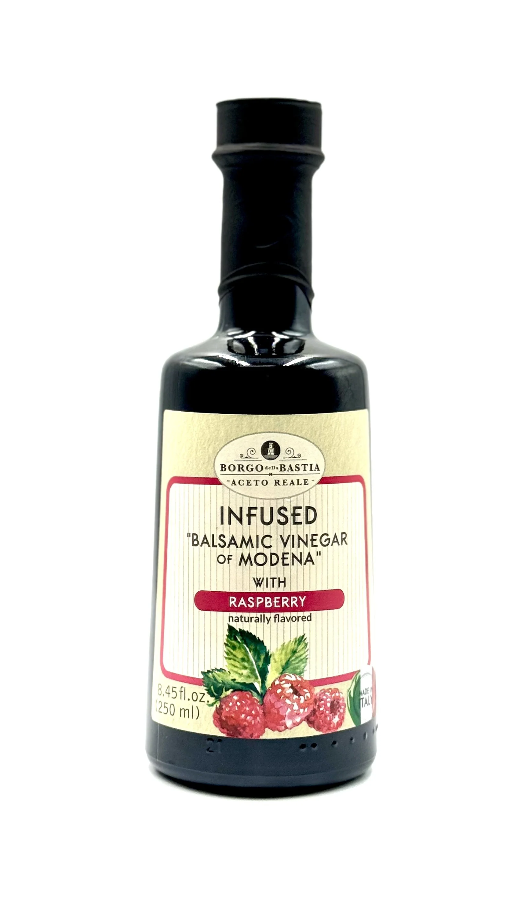 Borgo Della Bastia Balsamic Vinegar of Modena condiment with Raspberries IGP, 250ml