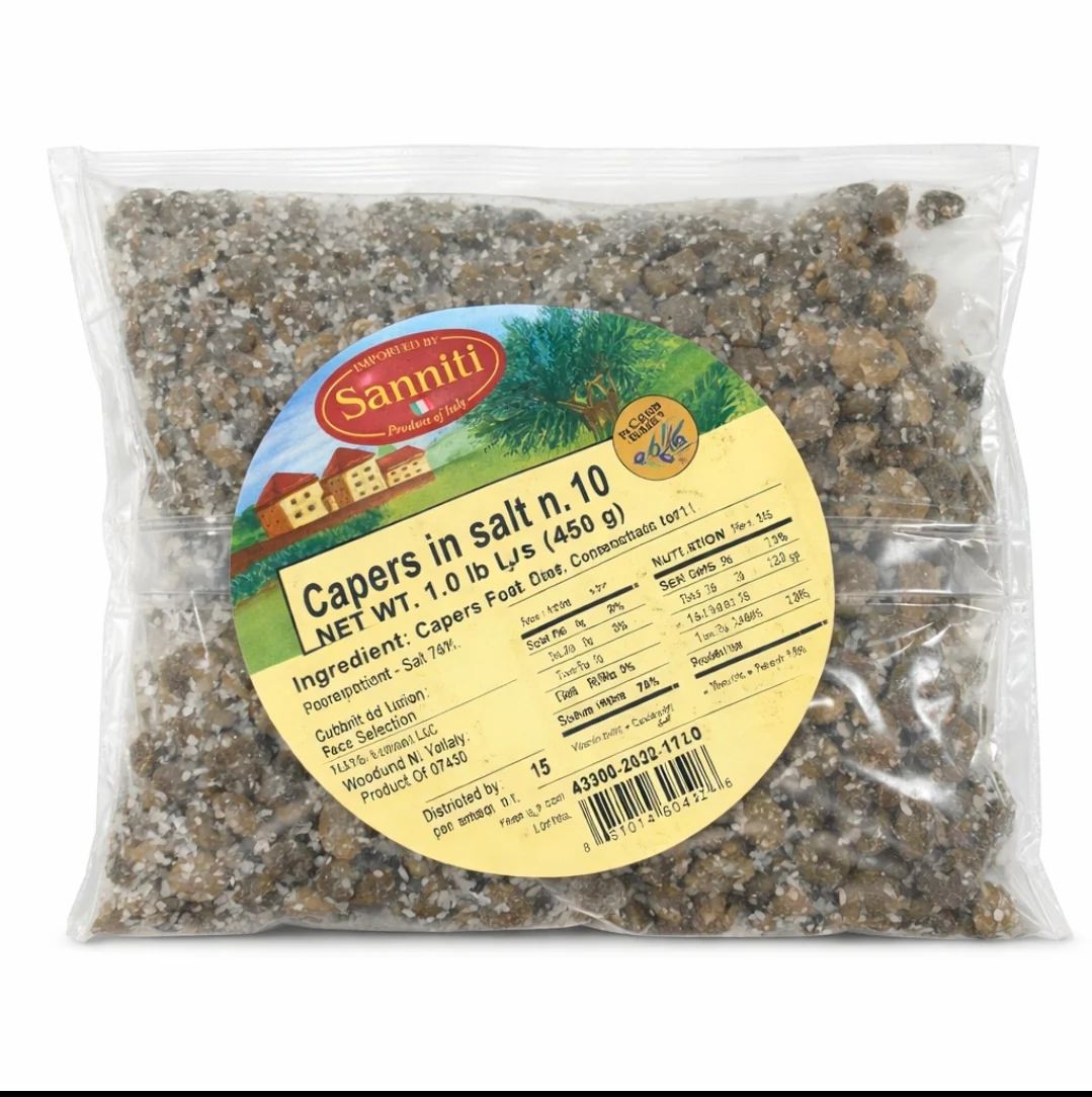 Capers in Salt by Sanniti- 450g