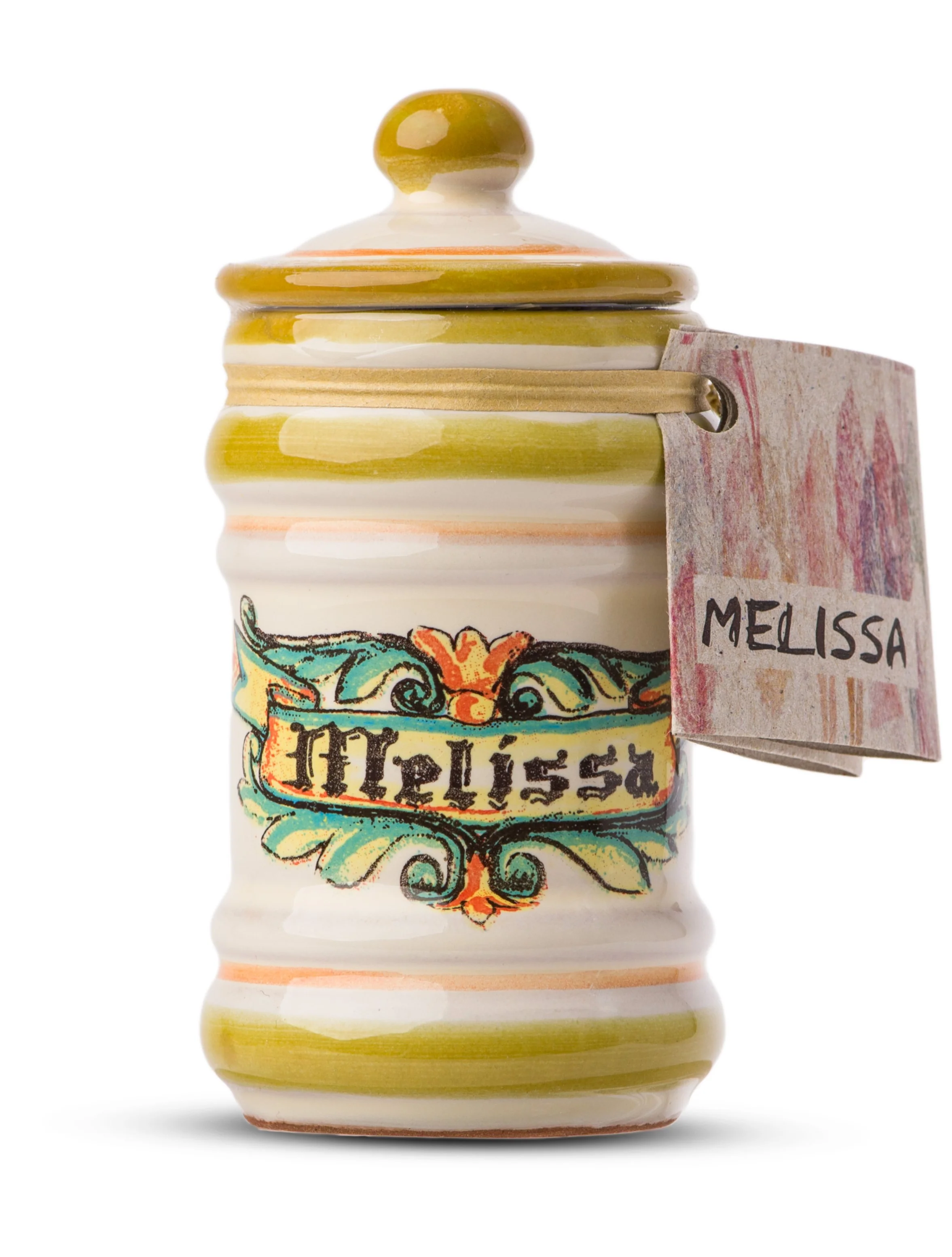 Casarecci di Calabria Dried Melissa in a little Terracotta Crock - 0.17 oz