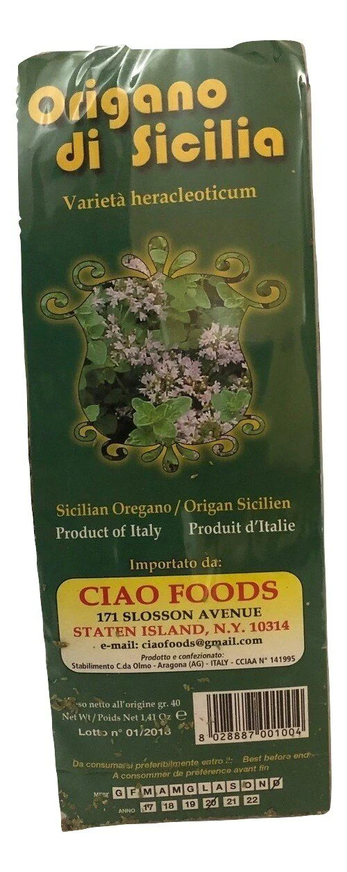 Ciao Foods Sicilian Oregano Bioagricola Bosco, 1.4 oz