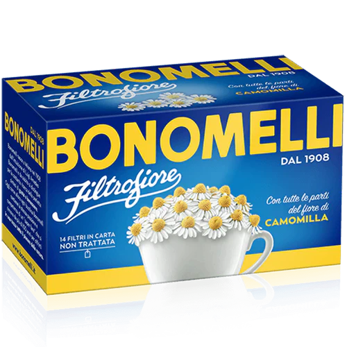 Bonomelli Chamomile Flowers Herbal Tea, 14 Bags, 0.99 oz (28 g)