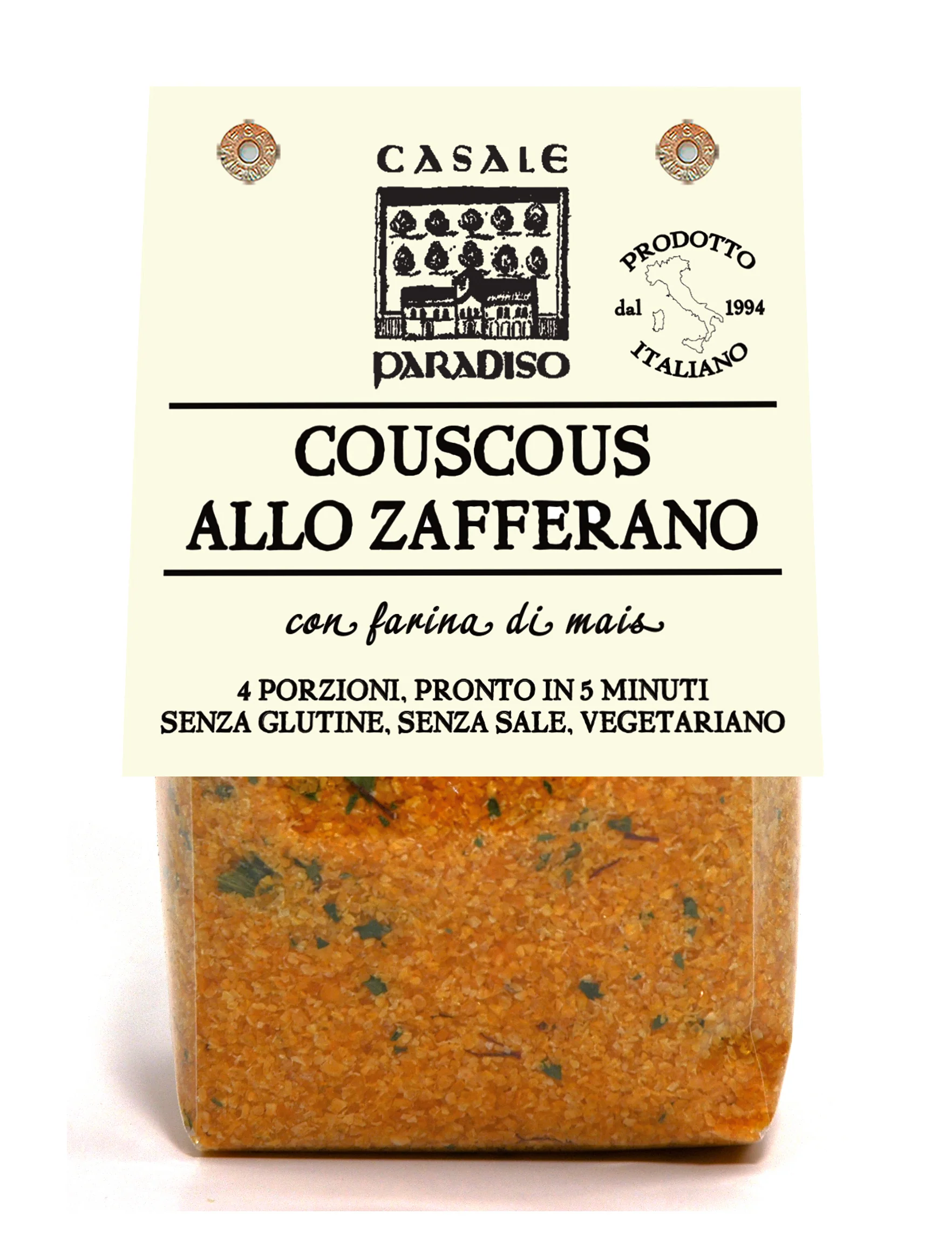 Casale Paradiso Corn Couscous with Saffron - 7 oz