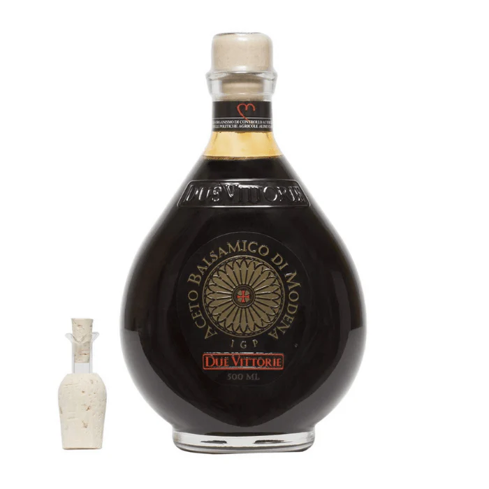 Due Vittorie Oro Gold Balsamic Vinegar With Cork Pourer, 8.1 oz