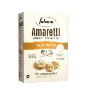 Falcone Soft Amaretti with Citrus, 5.9 oz (170 g)
