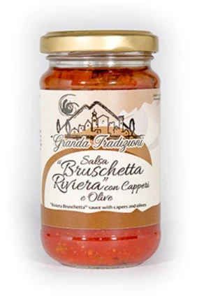 Granda Tradizioni Bruschetta Tomato Sauce with Capers and Olives - 6.34 oz