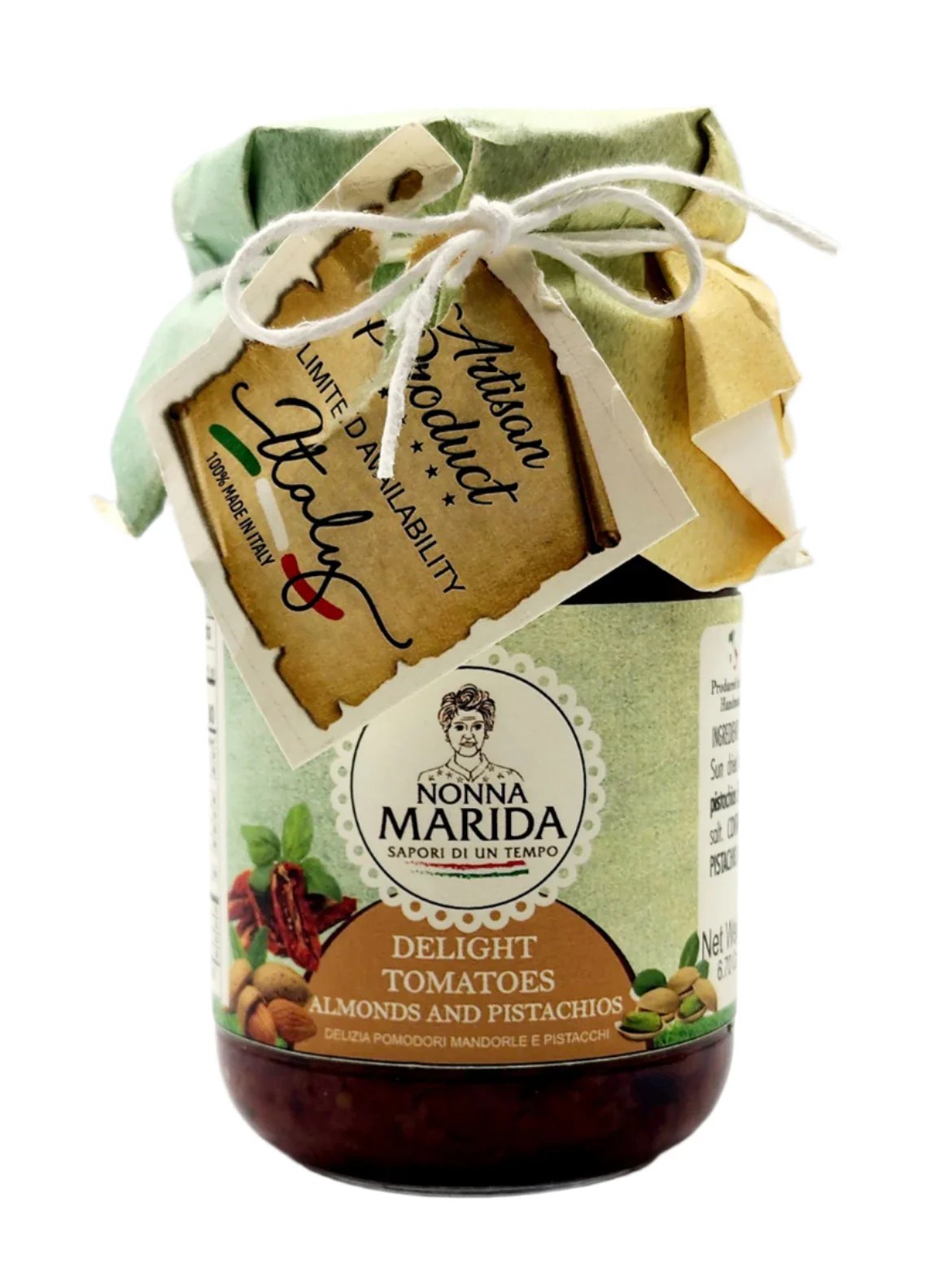 Nonna Marida Sun Dried Tomatoes with Almonds and Pistachios 6.70 oz