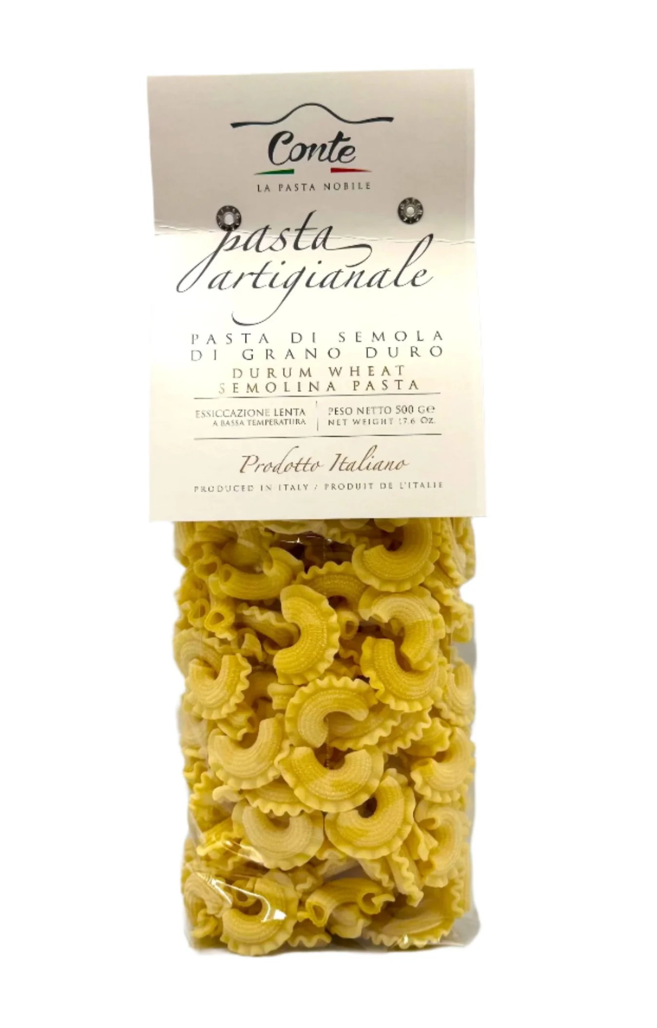 Pastificio Conte Artisanal Creste di Gallo Pasta 100% Durum Wheat - 500gr