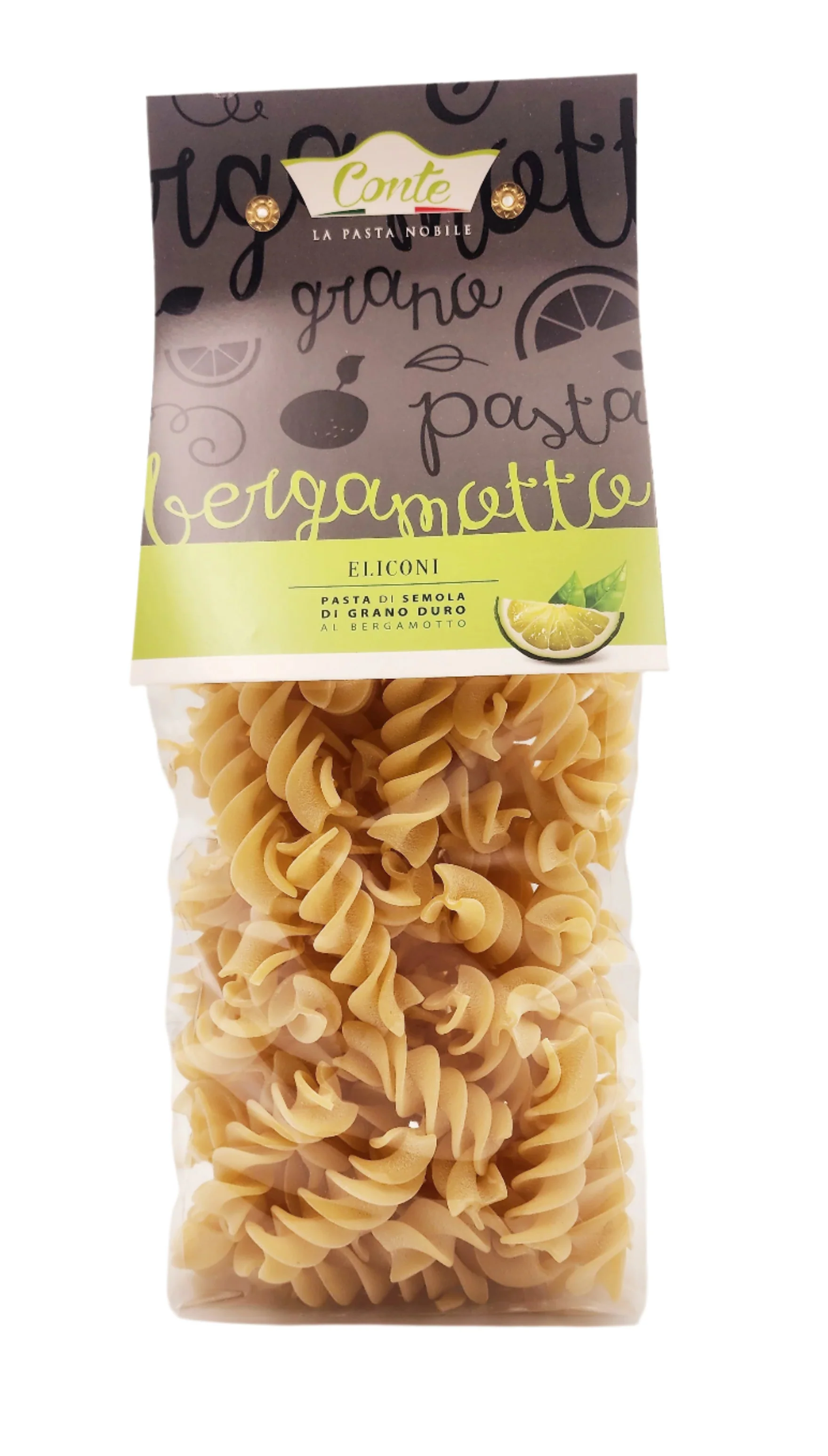 Pastificio Conte Artisanal Eliconi al Bergamotto Pasta 100% Durum Wheat - 500gr