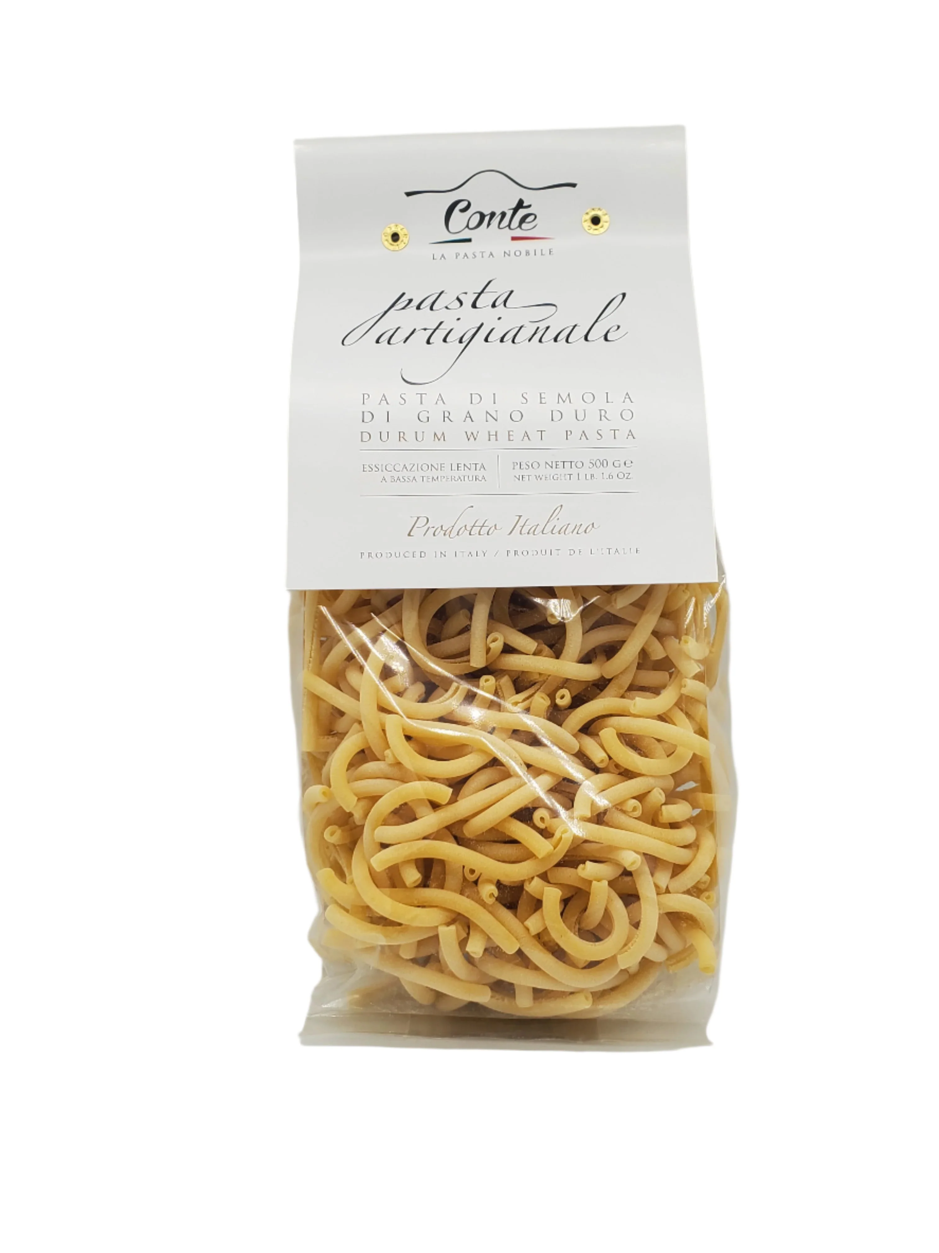 Pastificio Conte Artisanal Rustichelle Caserecci Pasta 100% Durum Wheat - 500gr