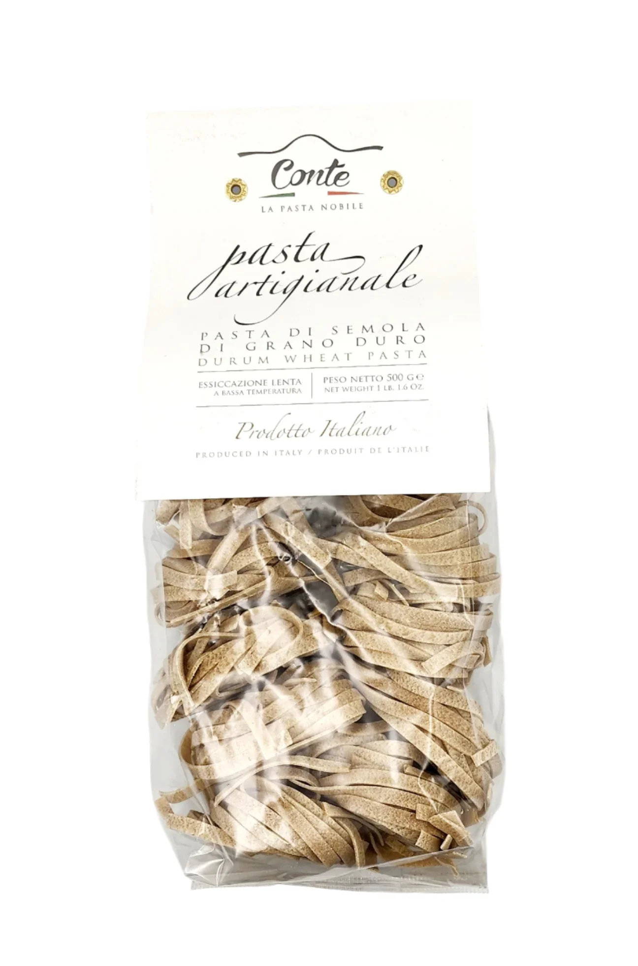 Pastificio Conte Artisanal Tagliatelle with Thyme Pasta 100% Durum Wheat - 500gr