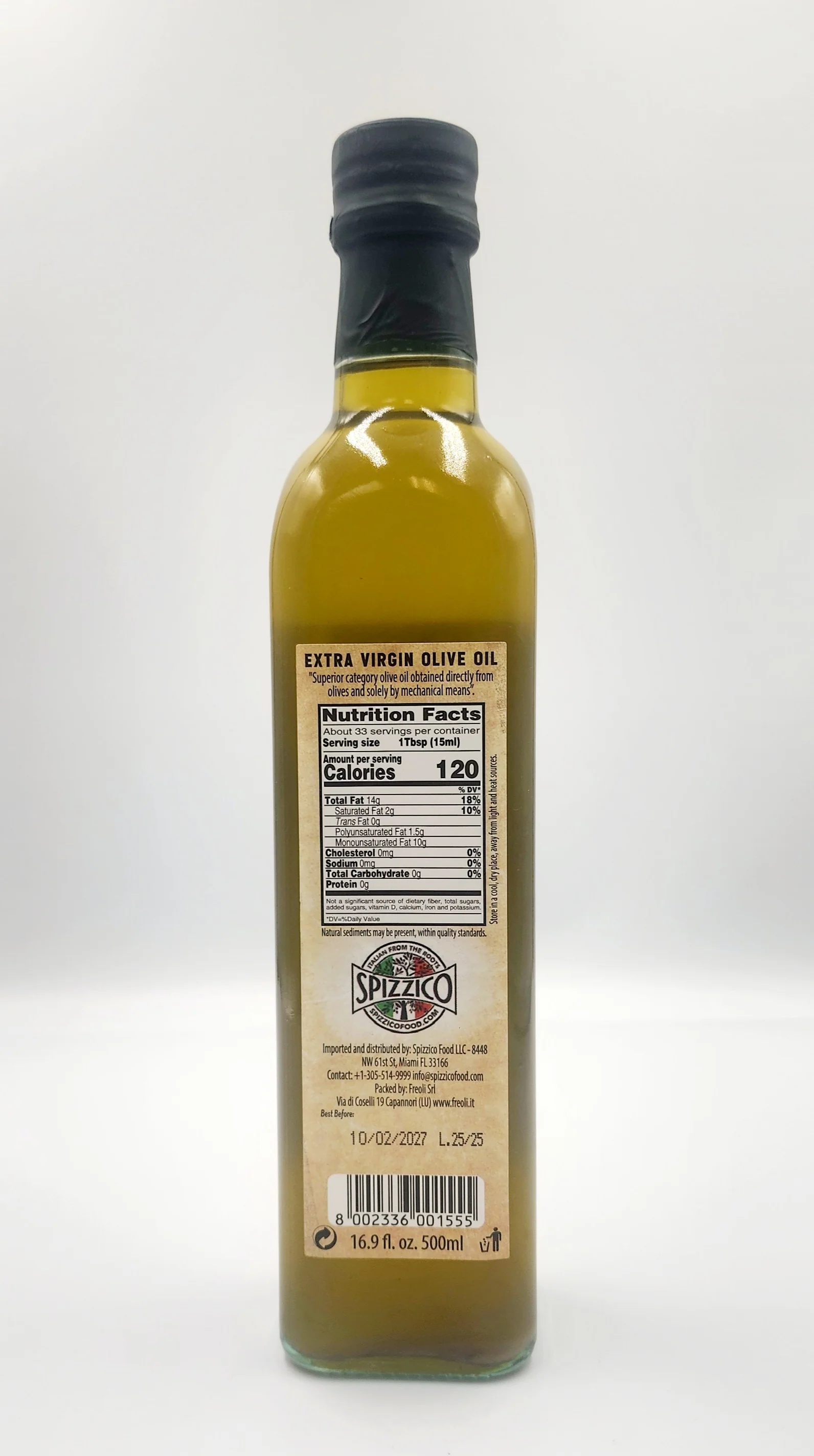 Perlavita Tuscan Unfiltered Extra Virgin Olive Oil 16.9 oz - Image 2