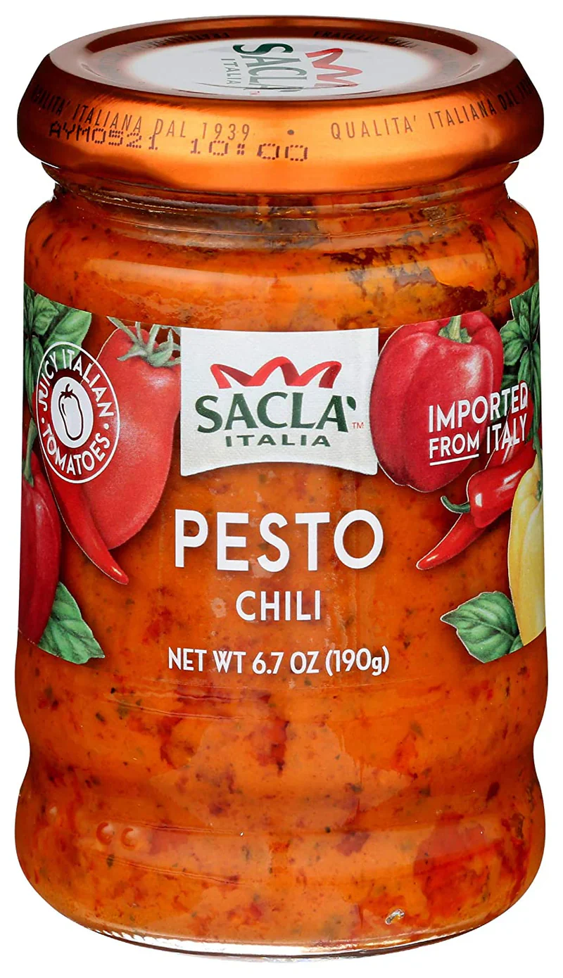 Sacla Chili Pesto, 10 oz
