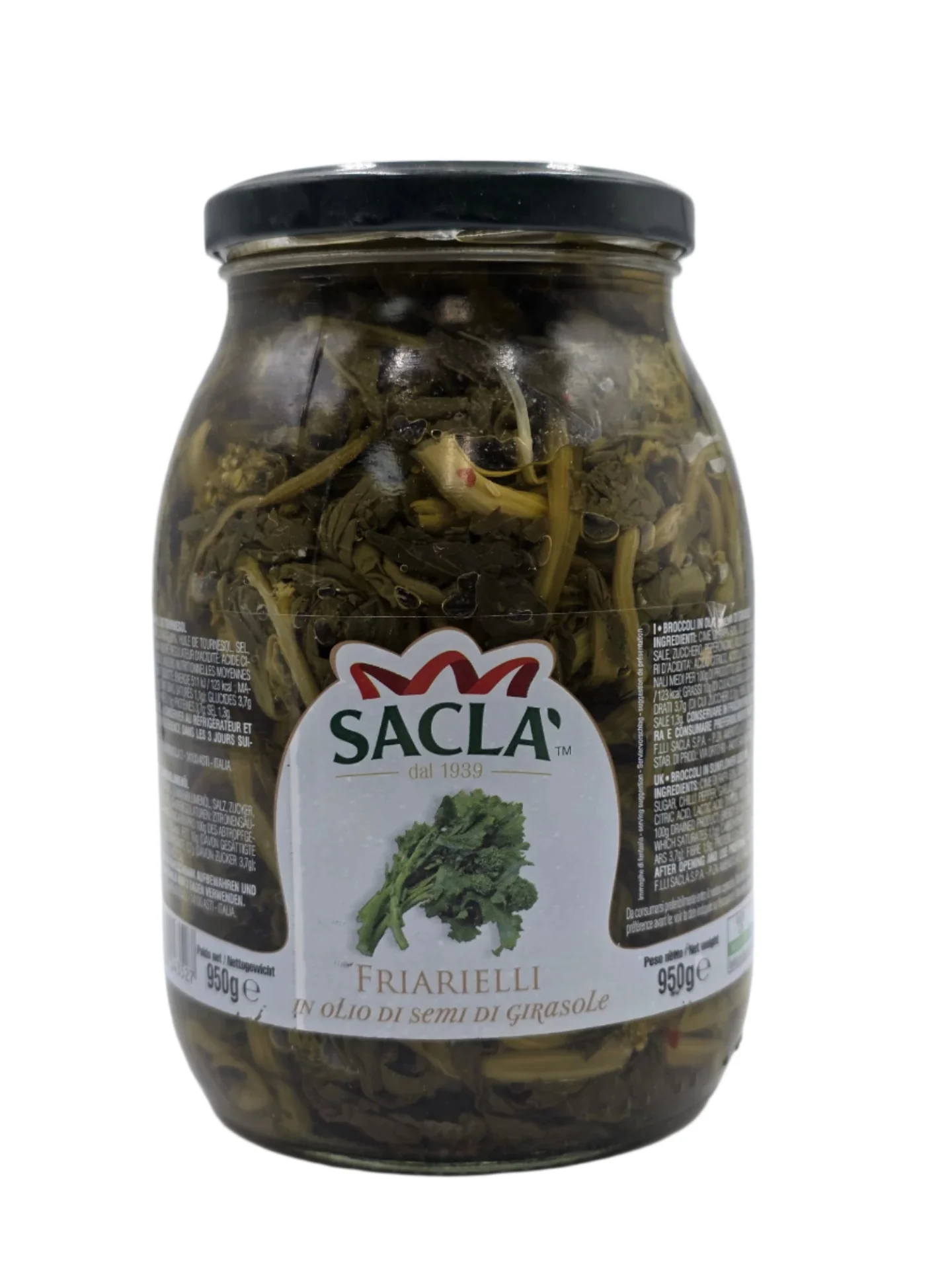 Saclà Friarielli in Sunflower Oil