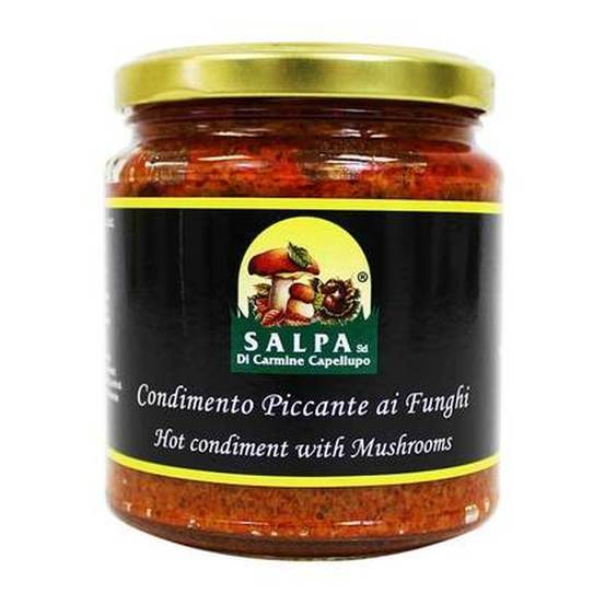 Salpa Hot Mushroom Condiment Spread, 7.47 oz
