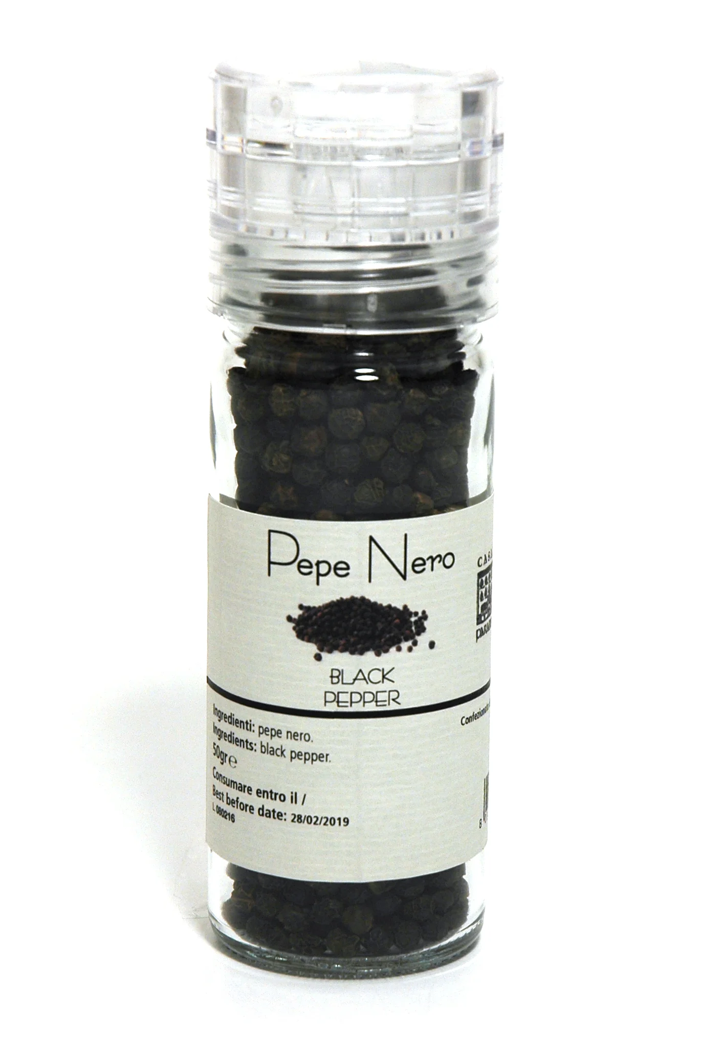 Black Peppercorn Grinder, by Casale Paradiso 50 gr
