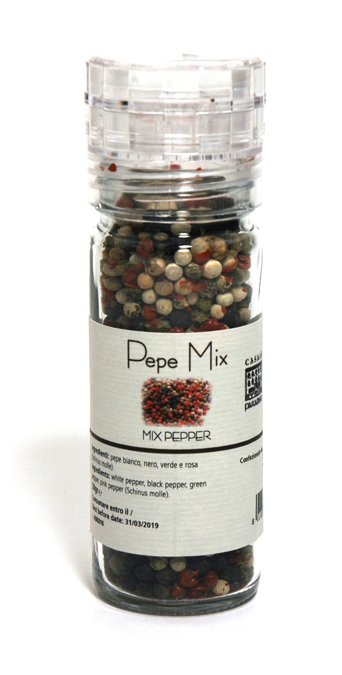 Peppercorn Mixture Grinder, by Casale Paradiso 50 gr