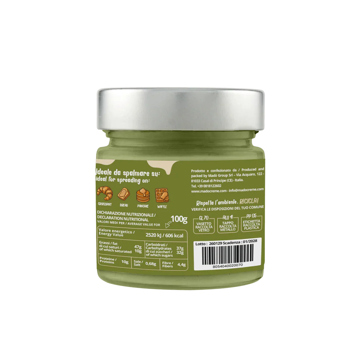 Spreadable cream "Pistacchiello" 200g - Image 2