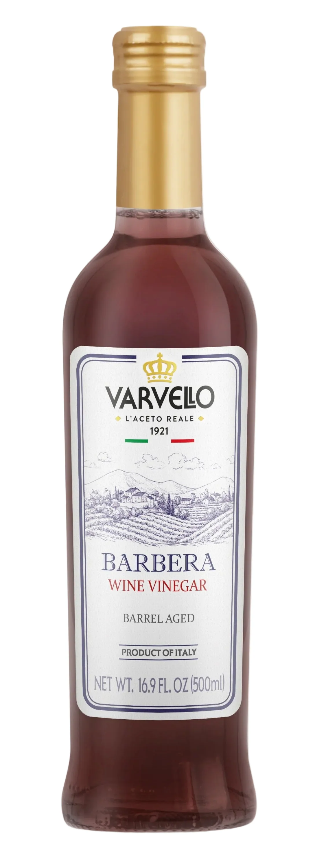 Varvello Barbera Red Wine Vinegar Aged in Wooden Barrels, 17 oz