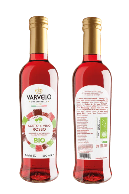 Varvello Organic Red Wine Vinegar (Aceto di Vino Rosso BIO) – 500ml