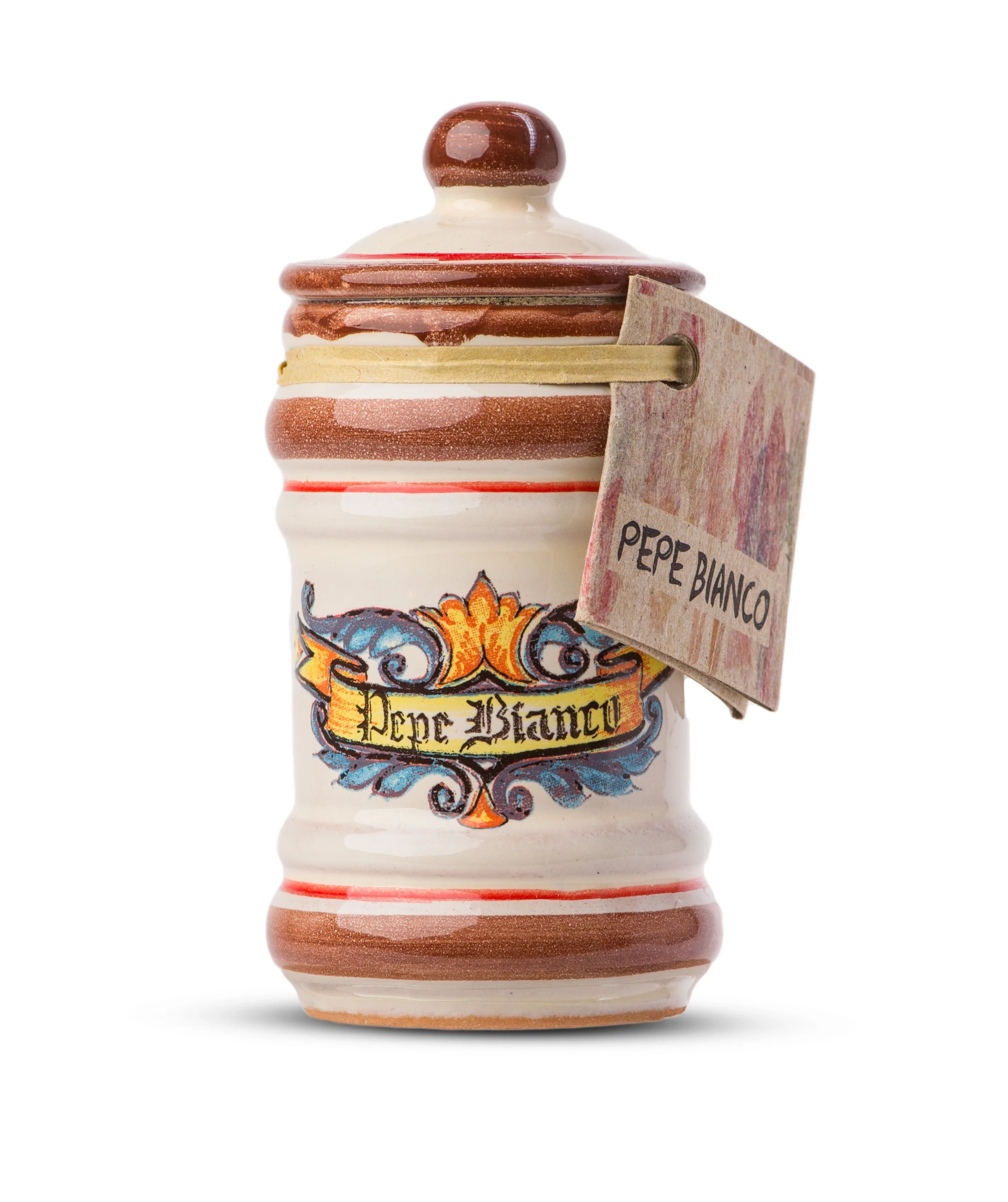 White Pepper in a little Terracotta Crock by Casarecci di Calabria - 0.17 oz